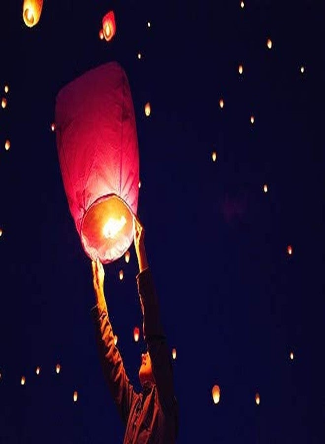 Crazy Sutra Zing by Crazy Sutra? Multicolor Paper Sky Lantern Hot Air Ballons Wish Candles Flying Lanterns Sky Lanterns hot air Balloon Sky Lanterns Suitable for Various Occasions (Pack of 1). - Image 5